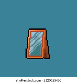 photo frame in pixel art style