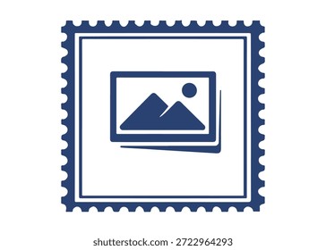 photo frame postage stamp vector icon on a white background
Vector postage stamp on a white background