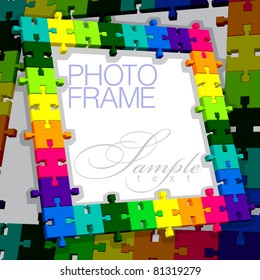 Photo Frame in Puzzle style