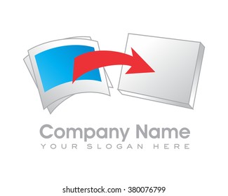 photo frame red arrow image icon