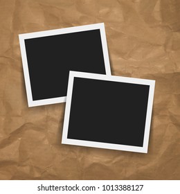 Photo Frame With Retro Background With Gradient Mesh, Vector Illustration