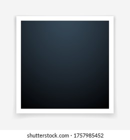 Marco fotográfico con sombras aisladas en fondo blanco