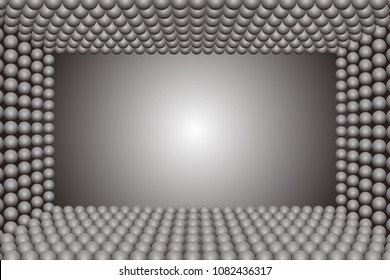 Photo frame with small balls