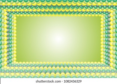 Photo frame with small balls