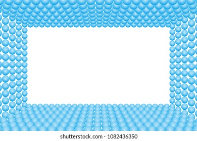 Photo frame with small balls