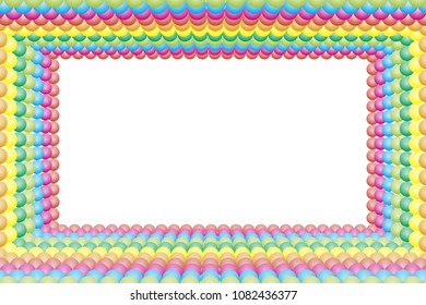 Photo frame with small balls