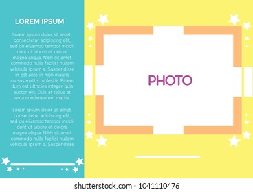 Photo frame template