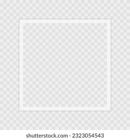 Photo frame. Template, blank for photo. Vector illustration