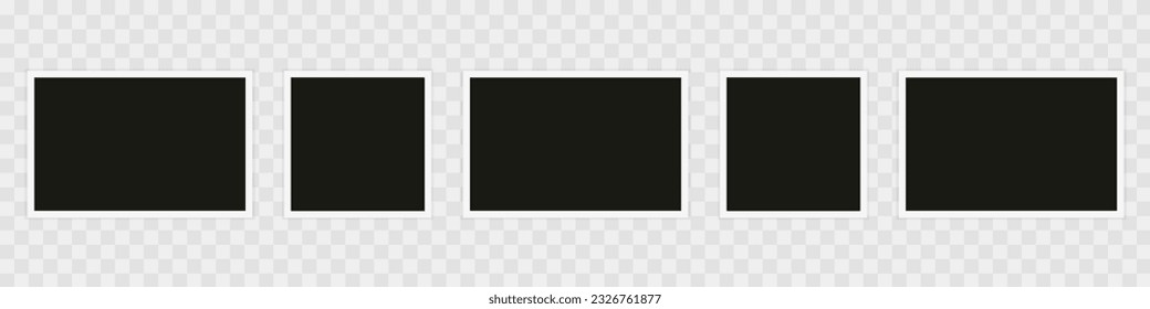 Photo frame. Template, blank for photo. Vector illustration