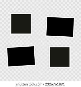 Photo frame. Template, blank for photo. Vector illustration