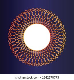 Photo frame template on gradient background