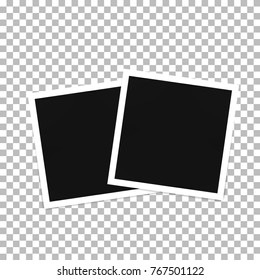 Photo frame template on a transparent background