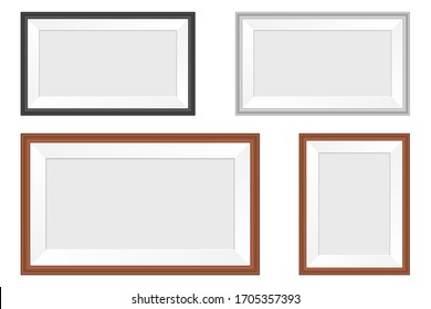 Ilustración de diseño vectorial de fotograma aislada en fondo blanco