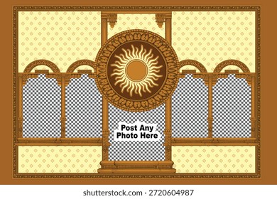 Un diseño de Vector de marco de foto es un gráfico escalable, matemáticamente definido de un borde para Imágenes, disponible en muchos estilos vintage, floral, geométrico, moderno y tipos de archivo. para edición flexible, perfecto para impresión de alta calidad o uso de Web, que se encuentra en sitios como