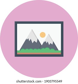 icono de color plano vectorial de fotograma