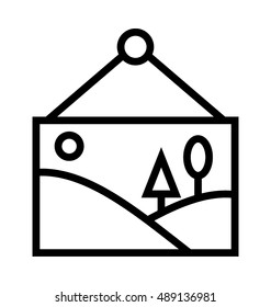 Photo Frame Vector Icon