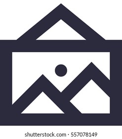 Photo Frame Vector Icon