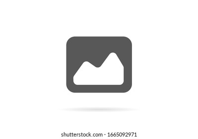 photo frame for photo vector icon. Photo frame for wallpaper and photo viewing vector icon. frame online. vector icon