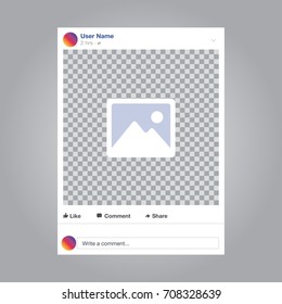 Photo frame vector illustration a transparent background