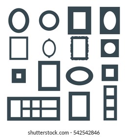 Photo frame vector isolated