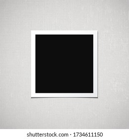 Photo frame vector isolated on white background. Old and  vintage paper. Album for pictures and memory. Photograph.