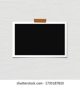Vector de fotograma aislado en fondo blanco. Papel antiguo y vintage. Álbum para imágenes y memoria. Fotografía.