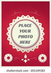 Photo frame vector template