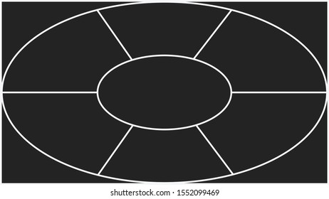 Photo frames collage. Template for wall gallery. Vector illustration. EPS 10.