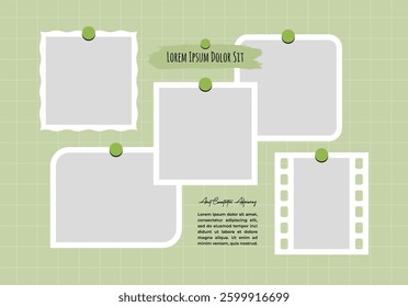 photo frames and digital photo wall template