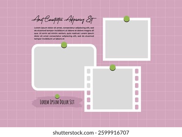 photo frames and digital photo wall template