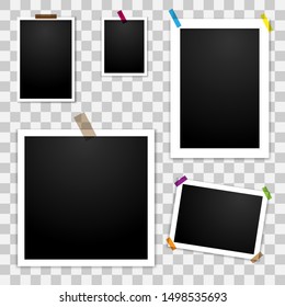 Photo Frames mockup template with transparent background
