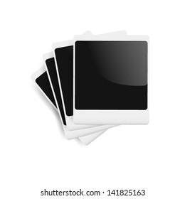photo frames on an isolated white background