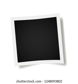 Photo frames on white background. Vector illustration.