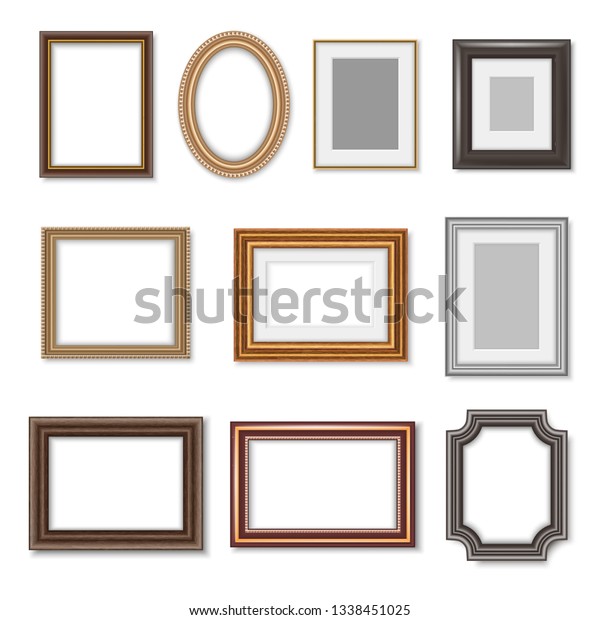 Photo Frames Ornate Picture Borders Isolated Stock Vector (Royalty Free ...