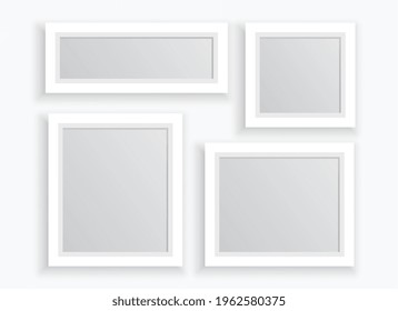 photo frames set in different sizes