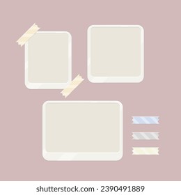 Bilder-Rahmen für Moodboard Beige Pastellblende einzeln