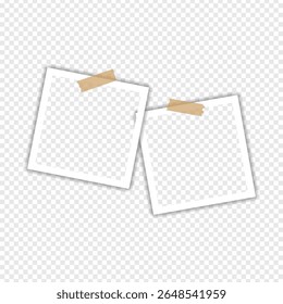 Fotorahmen mit Band auf transparentem Hintergrund