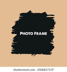 Photo frames template for image design. Vector shape layout for photo montage.