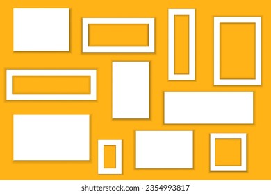 photo frames. Vector illustration. EPS 10.