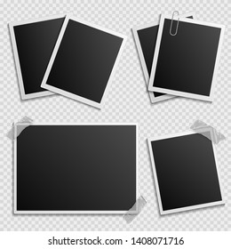 Photo frames vector set - digital photo frames design