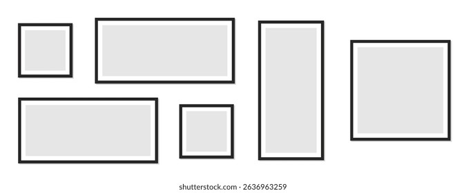 photo fream mockup vector illustration 