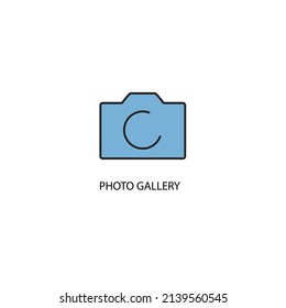photo galery icons  symbol vector elements for infographic web
