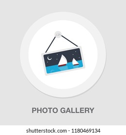 Photo Gallery Icon - Photo Gallery Element - Picture Frame Symbol