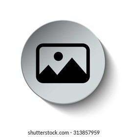 Photo Gallery icon. Image icon. Button. Vector illustration.