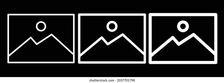 photo gallery icon, photo gallery symbol vector