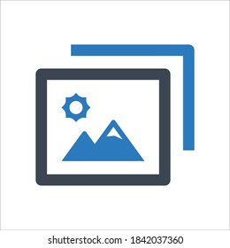 Photo gallery icon. Vector icon