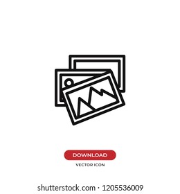 Photo gallery vector icon