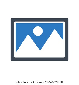 photo glyph double color