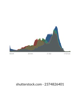 Photo histogram and below you can see the focal length, exposure and aperture