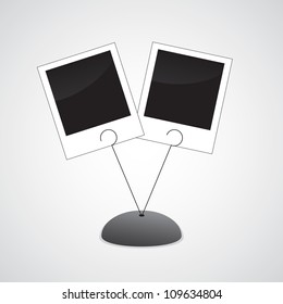 Photo holder with two photos